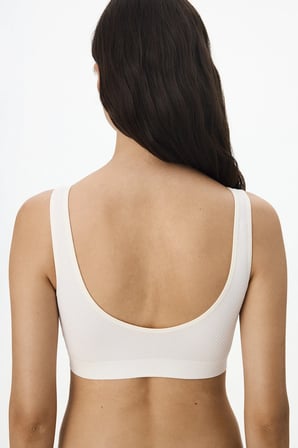 Ekru Çıkarılabilir Pedli Dikişsiz Bralet