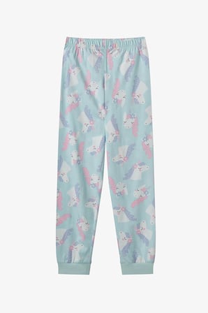 Kız Çocuk Magical Repeat Pamuklu Uzun Kollu Pijama Takımı