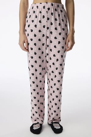 Lila Moody Baskılı Pijama Altı