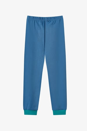 Erkek Çocuk Capy&dino Together Pamuklu Uzun Kollu 2'li Pijama Takımı