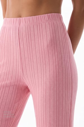 Pembe Cozy Pink Uzun Kollu Pantolon Pijama Takımı