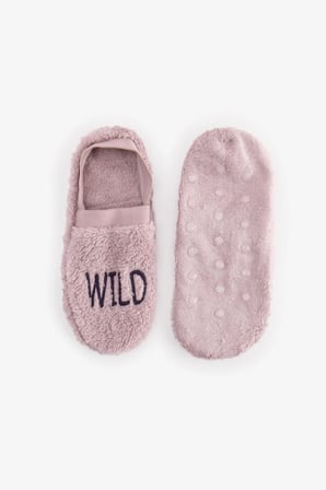 Lila Wild Slogan Desenli Çetik