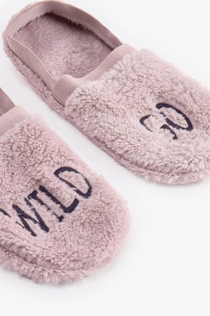 Lila Wild Slogan Desenli Çetik