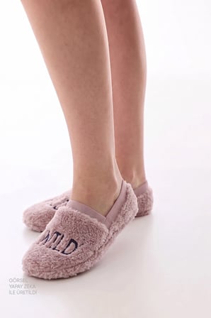 Lila Wild Slogan Desenli Çetik