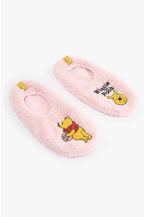 Pembe Winnie The Pooh Ayı Desenli Çetik