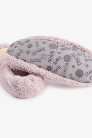 Lila Sleepy Sheep Slogan Desenli Patik