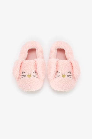 Açık Pembe Sleepy Bunny Tavşan Desenli Patik