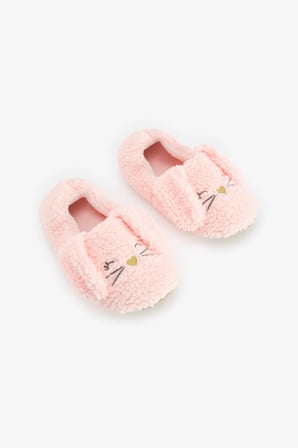 Açık Pembe Sleepy Bunny Tavşan Desenli Patik