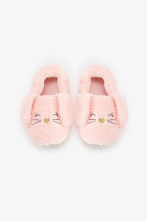 Açık Pembe Sleepy Bunny Tavşan Desenli Patik