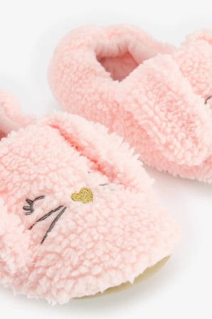 Açık Pembe Sleepy Bunny Tavşan Desenli Patik
