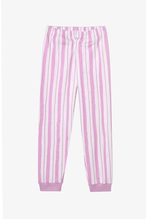 Kız Çocuk Capy Community Pamuklu Uzun Kollu 2'li Pijama Takımı