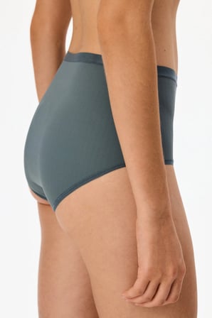 Gri Essentials Yüksek Bel Slip Külot