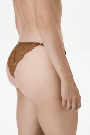 Haki Micro Dantel Brazilian Külot