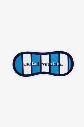 Mavi Vacation Çizgili Uyku Gözlüğü