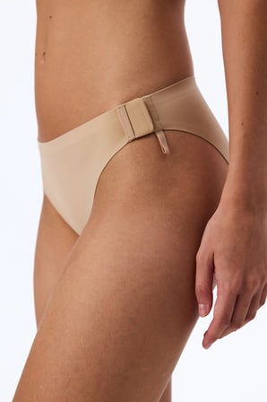 Bej Easy Open Düşük Bel Slip Külot