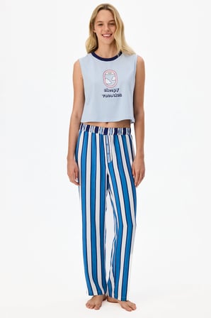 Mavi Vacation Atlet Pijama Üstü
