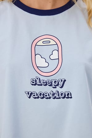 Mavi Vacation Atlet Pijama Üstü