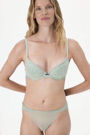 Yeşil Velora Push Up Sütyen