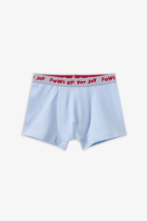 Erkek Çocuk Mavi Paws For Joy Pamuklu 3'lü Boxer