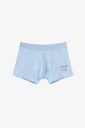 Erkek Çocuk Mavi Cute Animals Pamuklu 3'lü Boxer