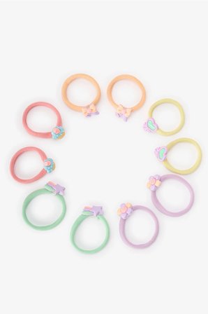 Kız Çocuk Elastic 10'lı Toka
