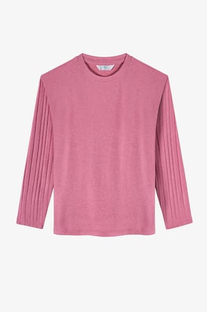 Kız Çocuk Gül Kurusu Rosy Pink Pamuklu Uzun Kollu Pijama Takımı
