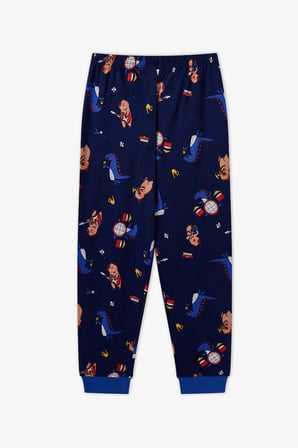 Erkek Çocuk Mavi Capy-Jam Session Pamuklu Uzun Kollu 2'li Pijama Takımı