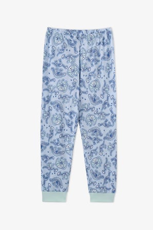 Erkek Çocuk Mavi Historical Dinos Pamuklu Uzun Kollu 2'li Pijama Takımı