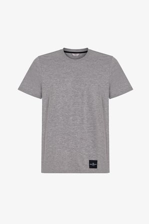 Erkek Gri Melanj Cloud Grey Pantolon Kısa Kollu Pijama Takımı
