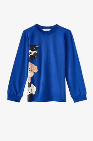 Erkek Çocuk Saks The Paw Club Pamuklu Uzun Kollu Pijama Takımı