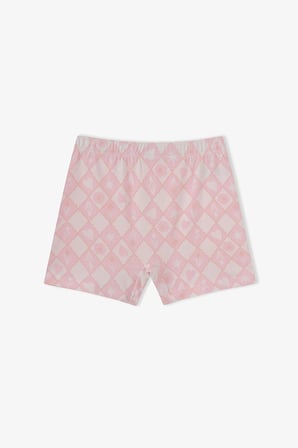 Kız Çocuk Princess Print Yıldız Desenli Pamuklu 3'lü Boxer