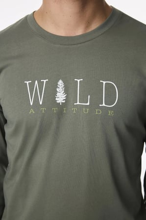 Erkek Wild Attitude Ekoseli Pantolon Uzun Kollu Pijama Takımı