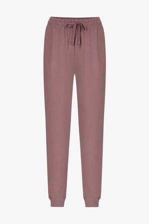 Erkek Kahverengi Doğal Uzun Kollu Jogger Pijama Takımı