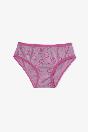 Kız Çocuk Pembe Cute Party Pamuklu 5'li Slip Külot