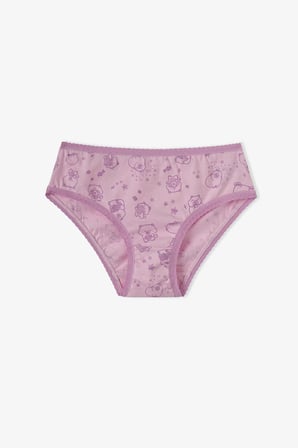 Kız Çocuk Pembe Cute Party Pamuklu 5'li Slip Külot