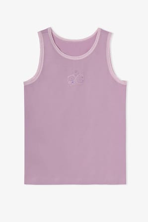 Kız Çocuk Pembe Cute Party Pamuklu 2'li Atlet