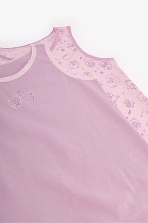Kız Çocuk Pembe Cute Party Pamuklu 2'li Atlet