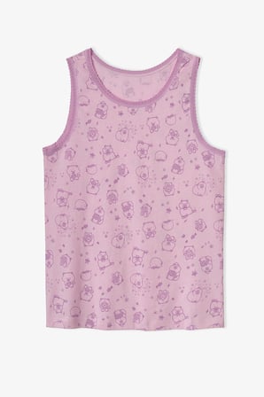 Kız Çocuk Pembe Cute Party Pamuklu 2'li Atlet