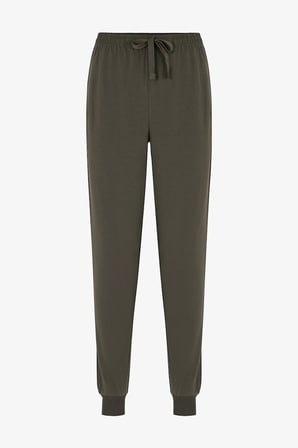Erkek Moss Çizgili Uzun Kollu Jogger Pijama Takımı