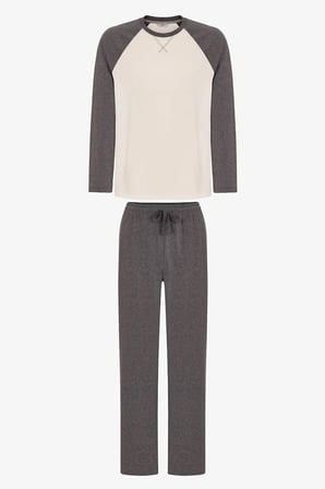 Erkek Contour Ease Pantolon Uzun Kollu Pijama Takımı