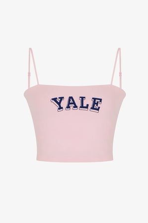 Pembe Harvard Crop Atlet