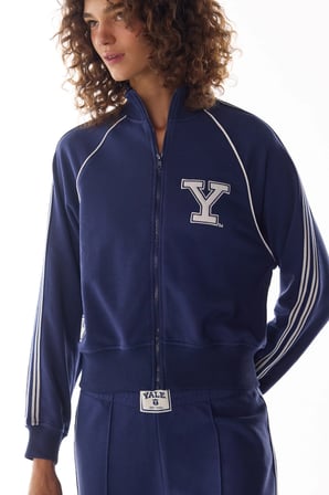 lacivert yale şerit detaylı sweatshirt