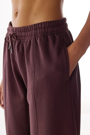 Koyu Bordo Yarım Fermuarlı Şardonlu Sweatshirt