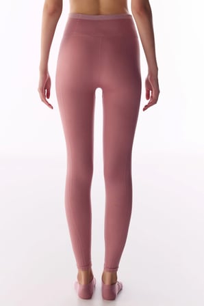 Pembe Çizgili Dikişsiz Seamless Tayt