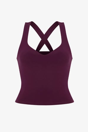 Bordo Büzgülü V Yaka Üst