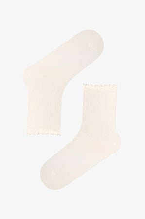 Marsmelov Classy Fırfırlı 2 Çift Soket Çorap