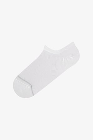 Beyaz Basic Mesh Pamuklu Simli 3 Çift Sneaker Çorap