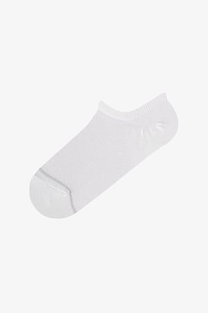 Beyaz Basic Mesh Pamuklu Simli 3 Çift Sneaker Çorap
