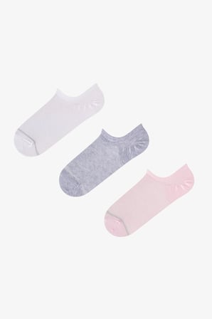 Basic Mesh 3lü Sneaker Çorabı