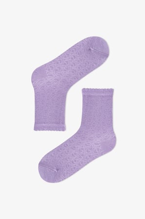 Kız Çocuk Essential Colors Pamuklu 4 Çift Soket Çorap